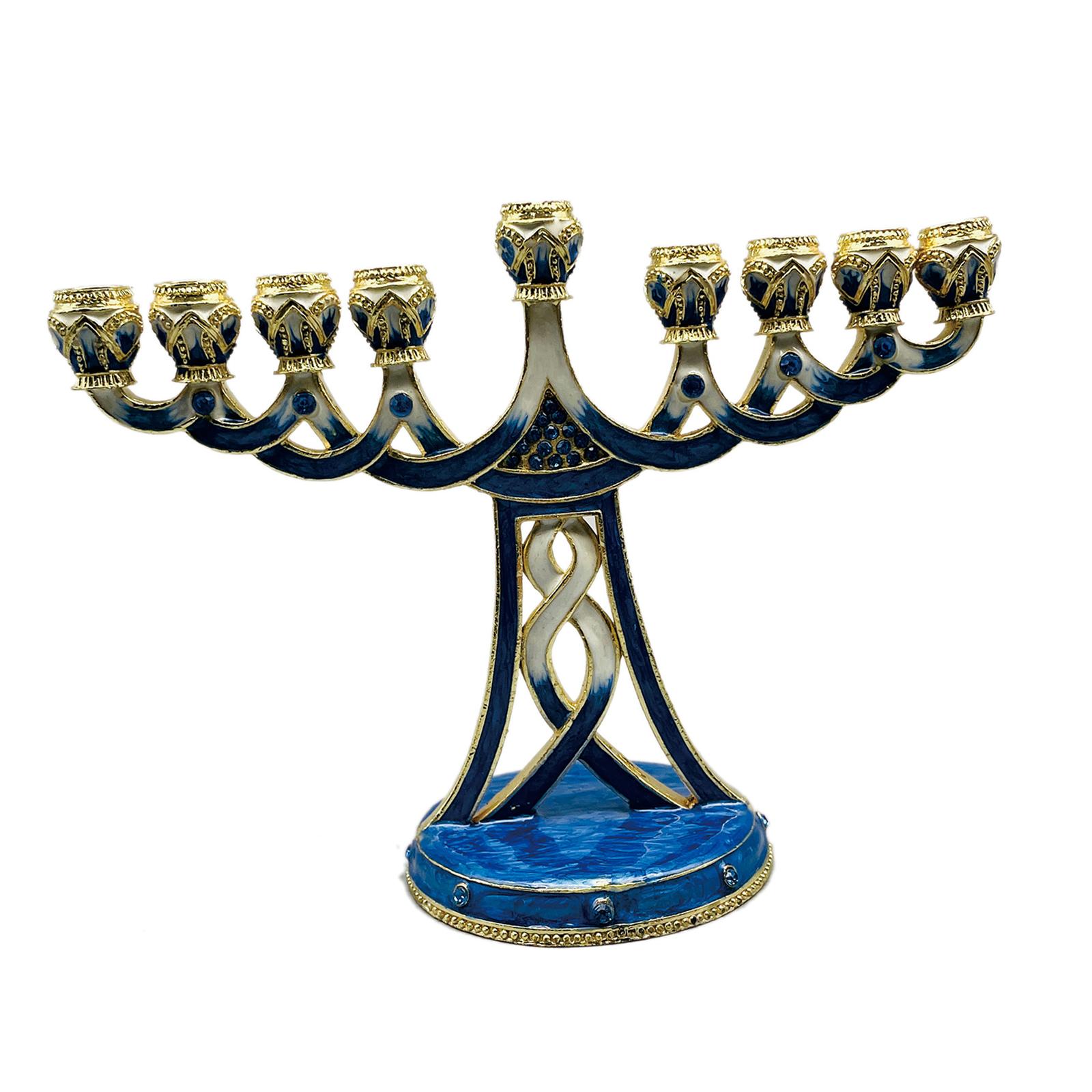 Enameled Menorah Candle Holder - Candle Holder Decor review and price