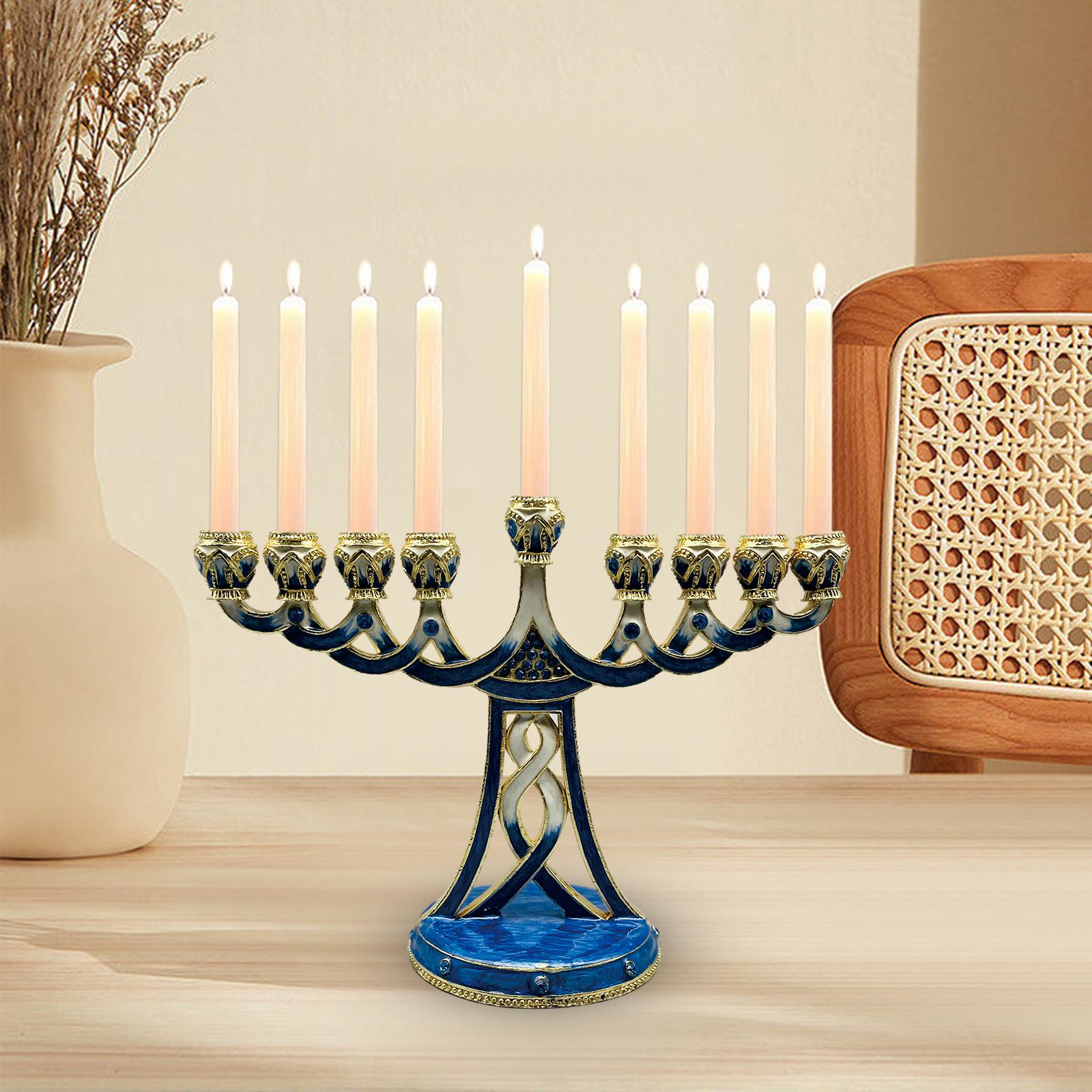 Enameled Menorah Candle Holder - Candle Holder Decor review and price