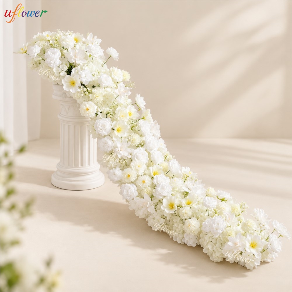 Uflower White Rose Hydrangea A - Table Runner review and price