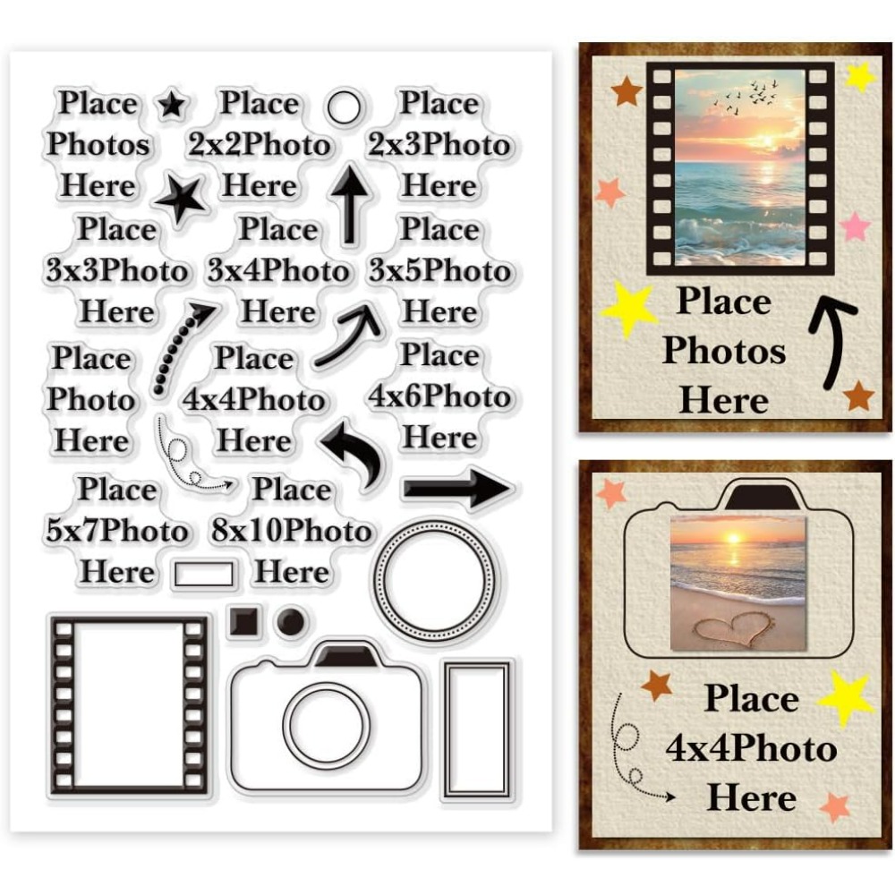 Place Photo Here Clear Stamp A - Picture Frame review and price