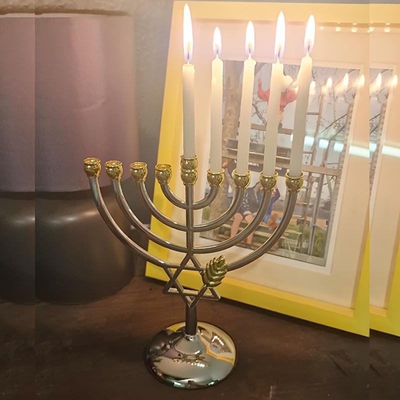 Hanukkah Menorah 9 Branch Cand - Candle Holder Decor review and price