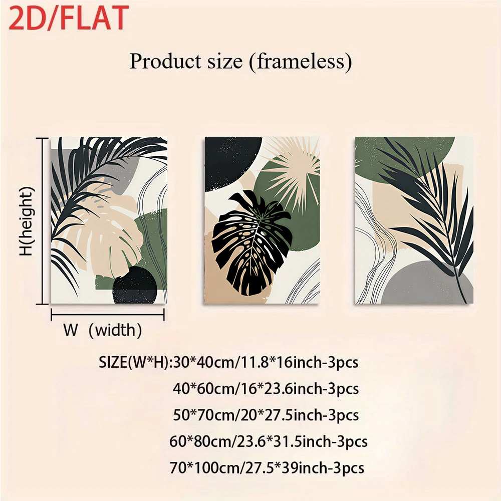 Multiple sizes 3pc frameless C - Abstract Canvas Set review and price