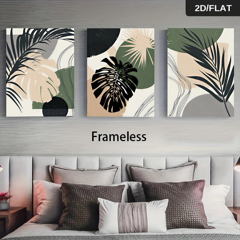 Multiple sizes 3pc frameless C - Abstract Canvas Set review and price