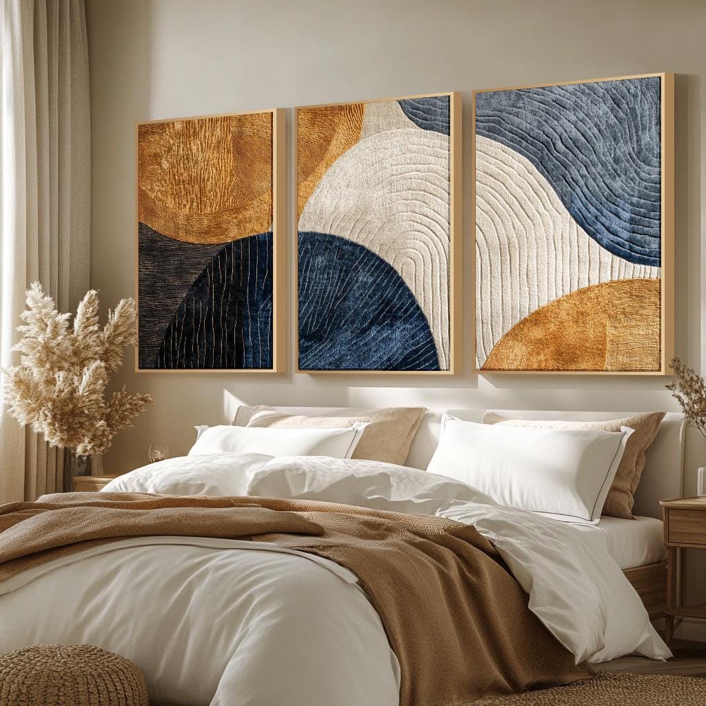 3pcs Frameless Canvas Painting - Abstract Canvas Set review and price