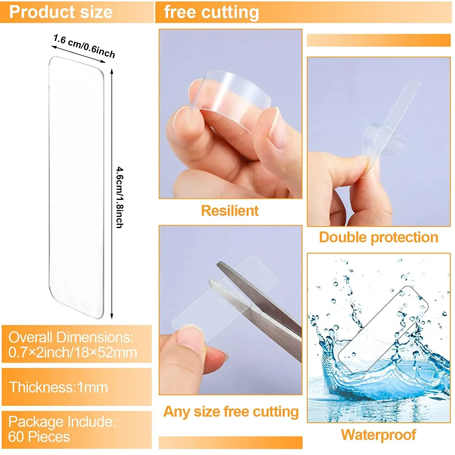 300Pcs Double Sided Adhesive T - Wall Sticker review and price