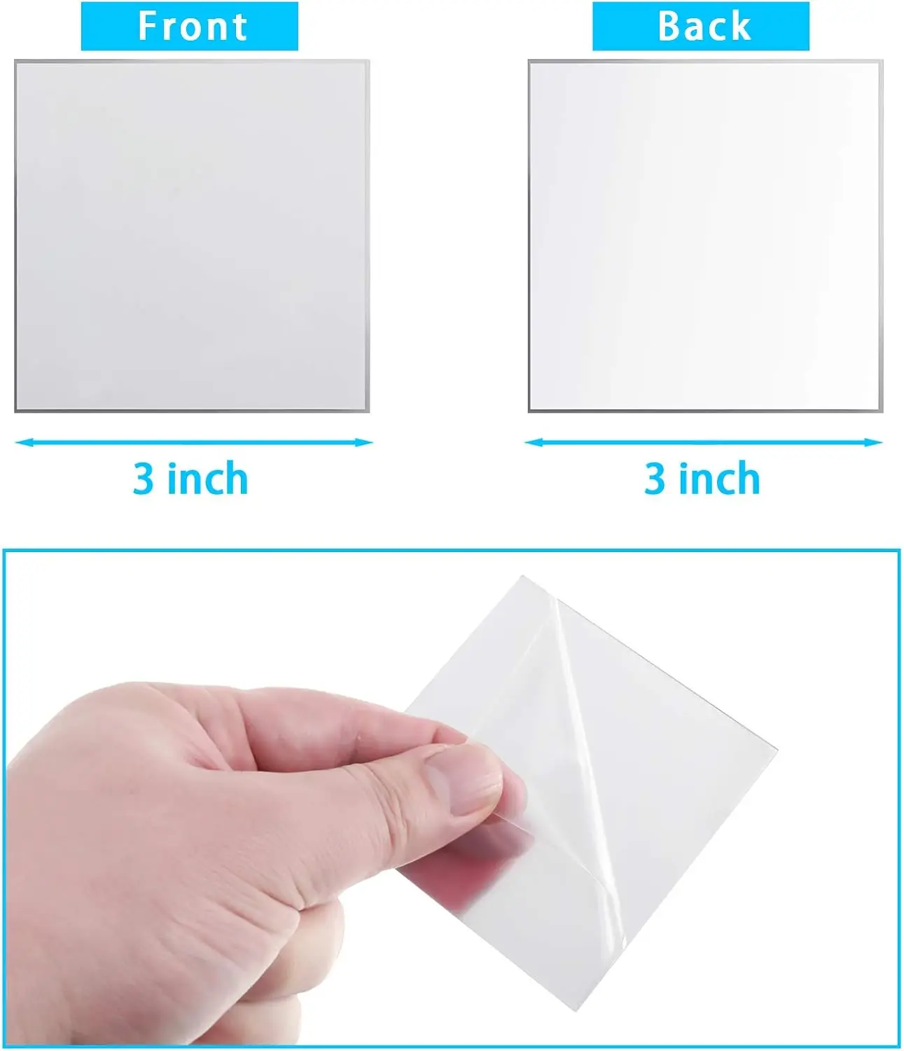 Mini Size Square Mirror Adhesi - Decorative Mirror review and price