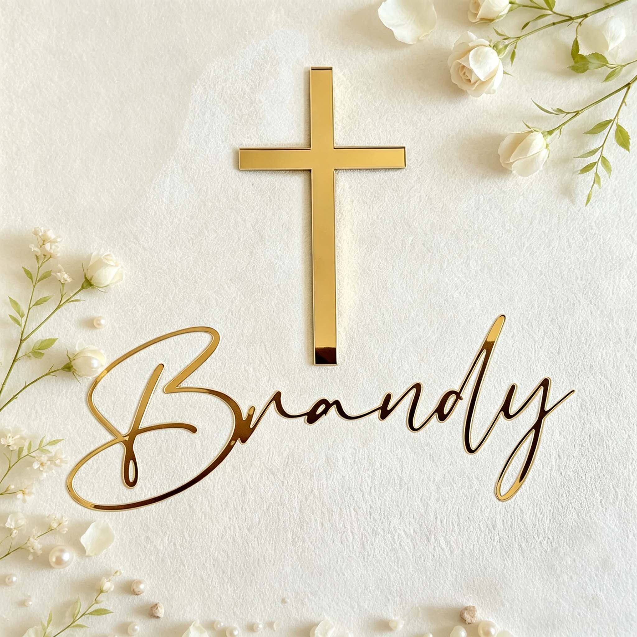 Personalized Cross & Name Cake - Decorative Mirror review and price