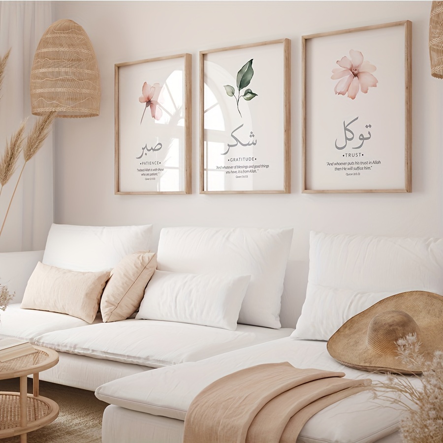 3pcs/set Islamic Qur'an Verses - Abstract Canvas Set review and price