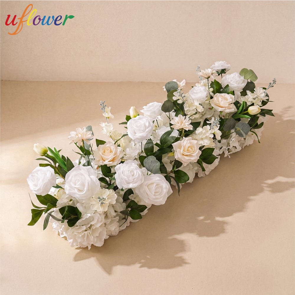 Uflower Rose Greenery Flower R - Table Runner review and price