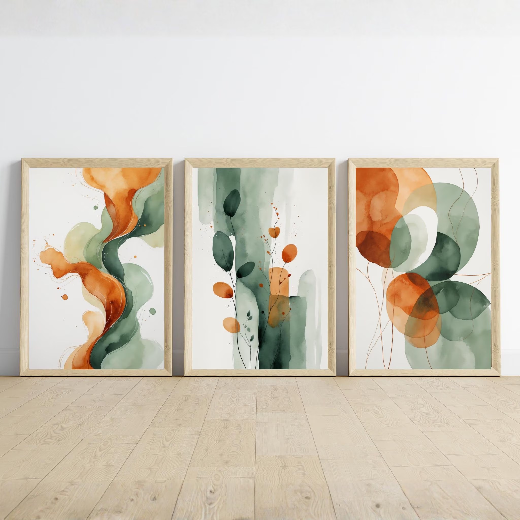 1pc frameless Set of Three Abs - Abstract Canvas Set review and price