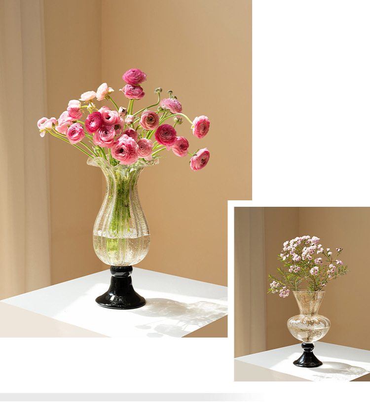 French ancient glass vase orna - Vase Decor review and price