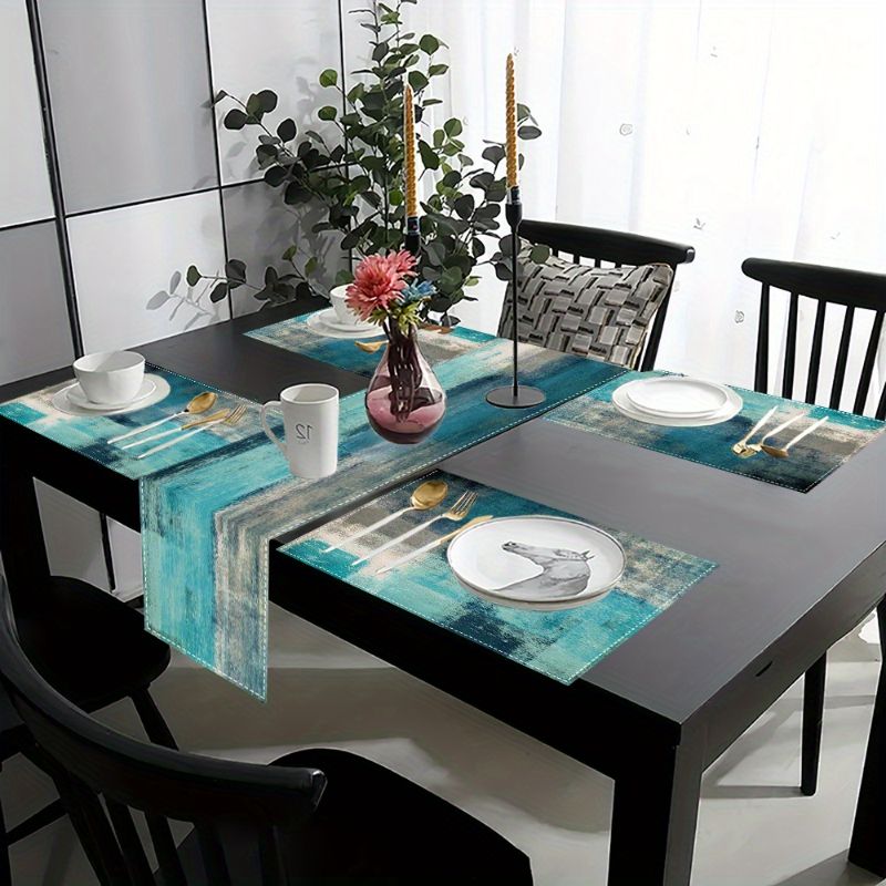VIKAMA Morandi Abstract Ink Ta - Table Runner review and price
